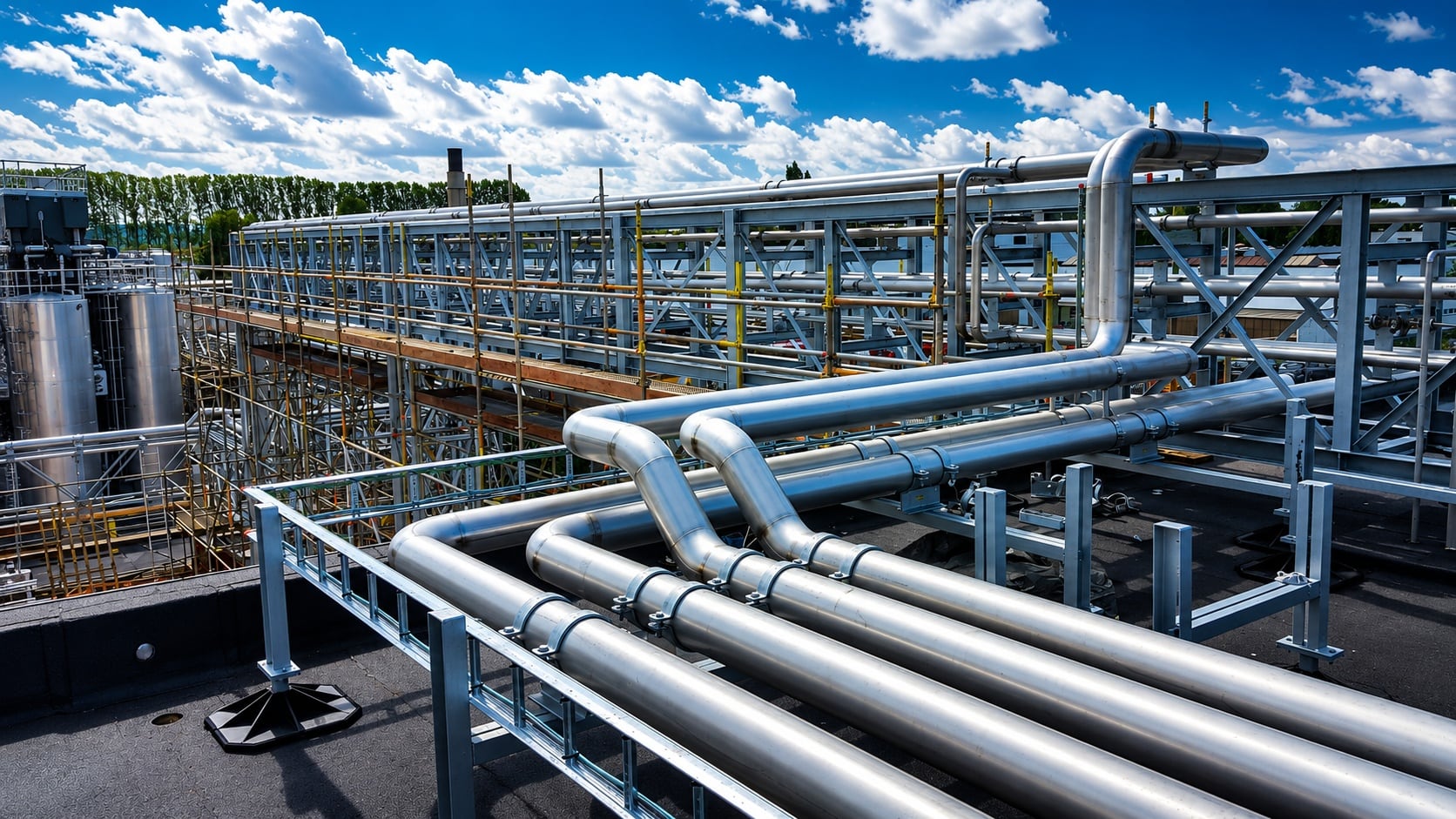 Gerealiseerd Pivaco RVS piping-project