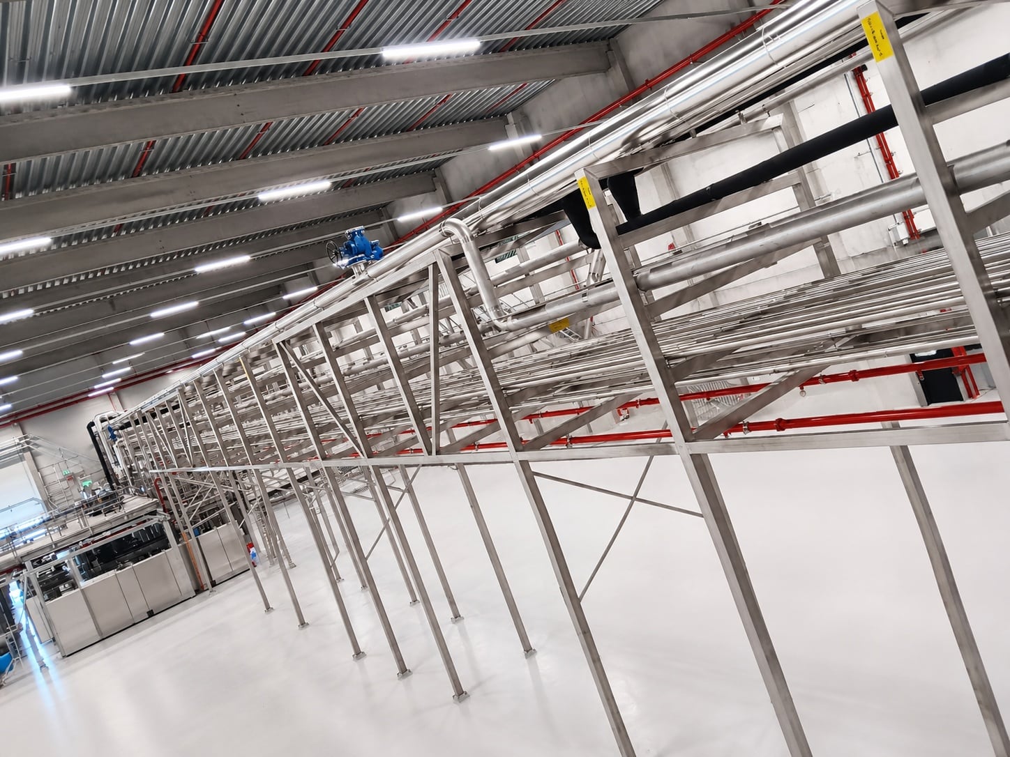 RVS piping project zuivelfabriek